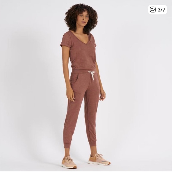 Vuori All Day Jumpsuit - Terracotta - Picture 3 of 11